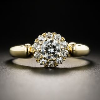 Antique Diamond Cluster Ring - Size 9 1/4 - 1
