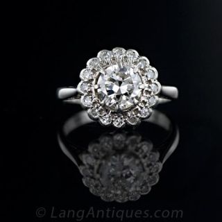Antique Diamond Cluster Ring