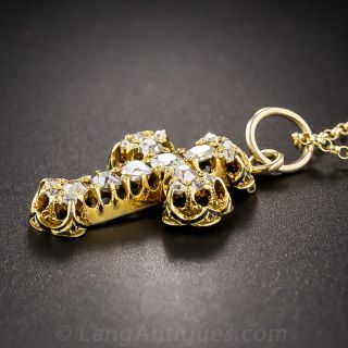 Antique Diamond Cross Pendant