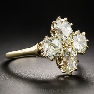 Antique Diamond Cross Ring