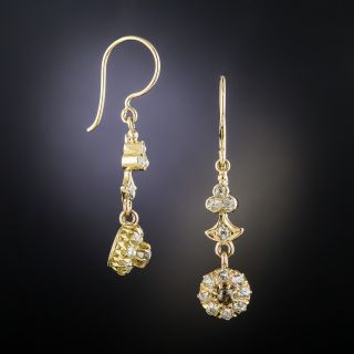 Late Victorian Diamond Dangle Earrings
