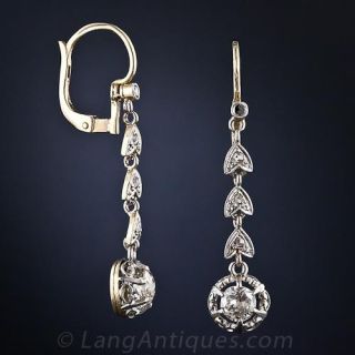 Antique Diamond Drop Earrings