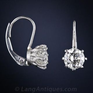 Antique Diamond Drop Earrings