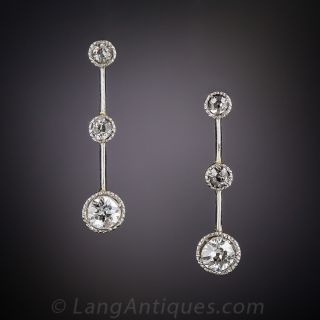 Antique Diamond Drop Earrings