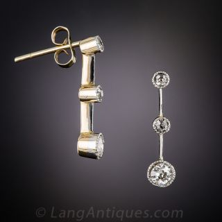 Antique Diamond Drop Earrings