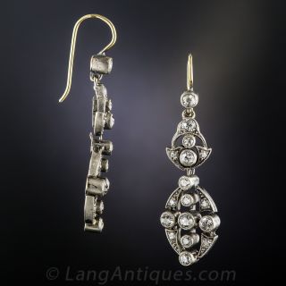 Antique Diamond Drop Earrings