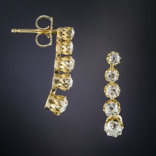 Antique Diamond Drop Earrings