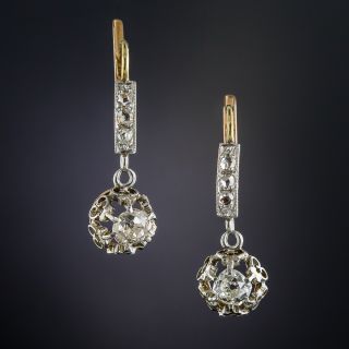 Antique Diamond Drop Earrings  