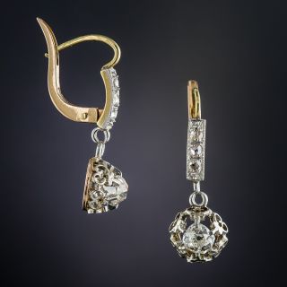 Antique Diamond Drop Earrings  
