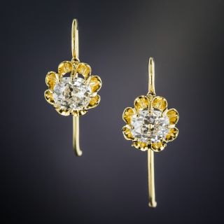 Antique Diamond Drop Earrings
