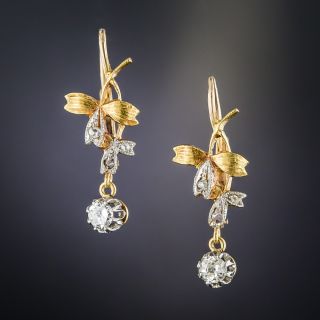 Antique Diamond Drop Earrings