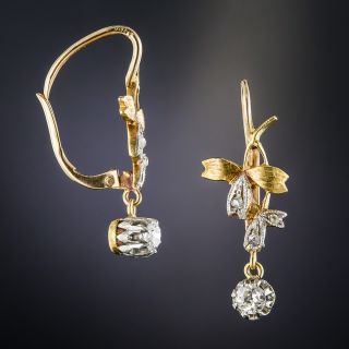 Antique Diamond Drop Earrings