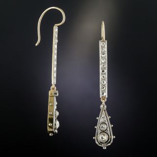 Antique Diamond Drop Earrings