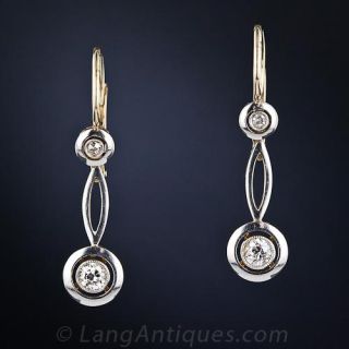 Antique Diamond Drop Earrings