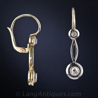 Antique Diamond Drop Earrings