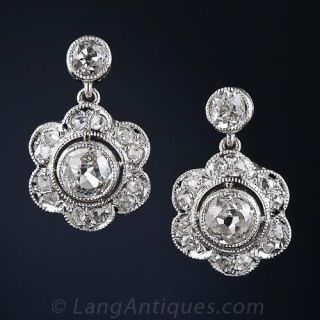 Antique Diamond Earrings