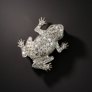 Antique Diamond Frog Brooch - 2