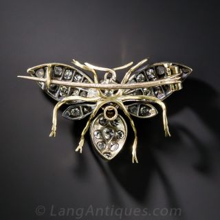 Antique Diamond Insect Brooch