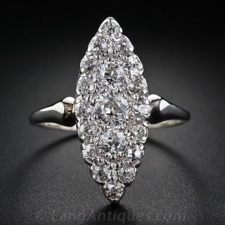 Antique Diamond Navette Ring