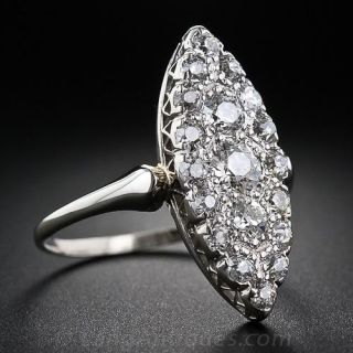Antique Diamond Navette Ring