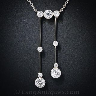 Antique Diamond Negligee Necklace
