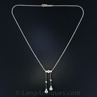 Antique Diamond Negligee Necklace