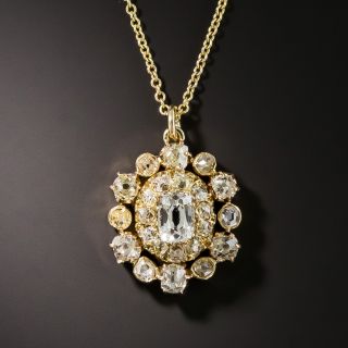 Antique Diamond Pendant - 1