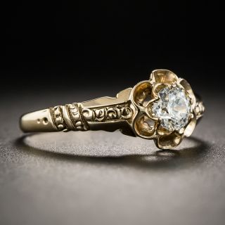 Antique Diamond Solitaire Ring by Allsopp Brothers