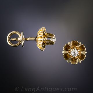 Antique Diamond Stud Earrings