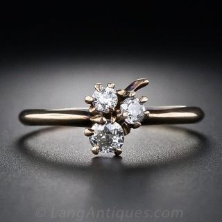 Antique Diamond Three-Leaf Clover