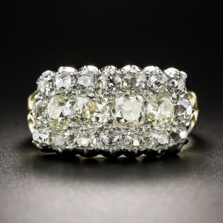 Antique Diamond Three-Row Ring
