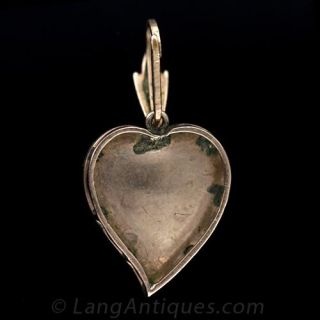 Antique Diamond Witch's Heart Pendant