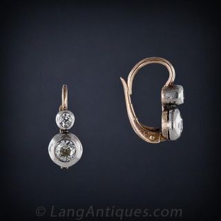 Antique Double Diamond Earrings