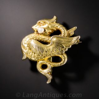 Antique Dragon Pin  