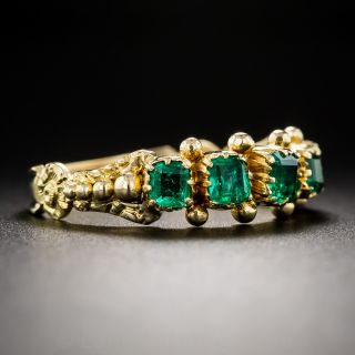 Antique Emerald Five Stone Ring