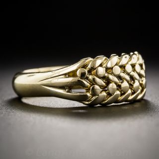 Antique English 18K Keeper Ring