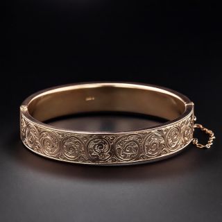 Antique English Bangle Bracelet - Circa 1912 - 1