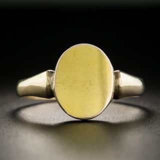 Anitque English Signet Locket Ring - 2