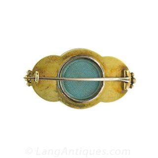 Antique Etruscan Revival Locket Brooch