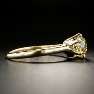 Antique Fancy Color 1.51 Carat Cushion-Cut Diamond Solitaire Engagement Ring - GIA