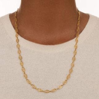 Antique Fancy Link 24-Inch Chain