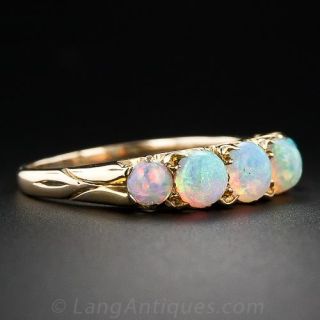 Antique Five-Stone Opal Ring