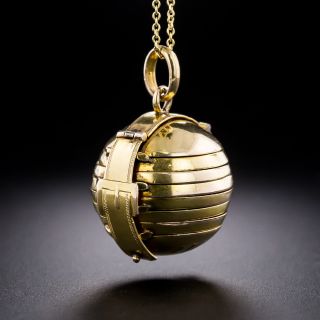 Antique Folding Ball Locket, Circa 1900 - 3