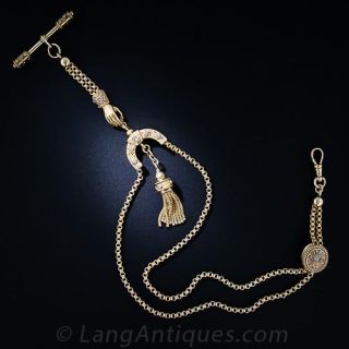Antique Four-Color Gold Fob Chain