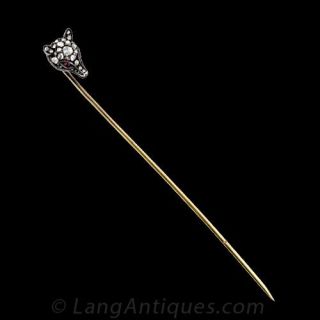 Antique Fox Stick Pin