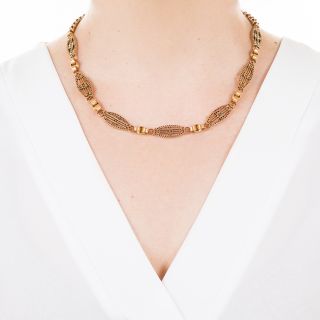 Antique French 18K Rose Gold Chain