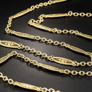 Antique French 50 Inch Long Chain