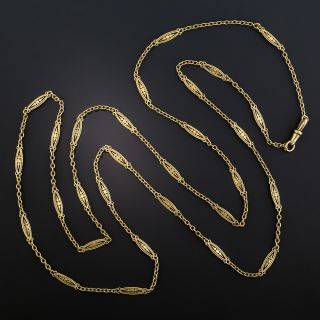 Antique French 50 Inch Long Chain