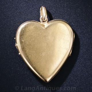 Antique French Heart Locket 