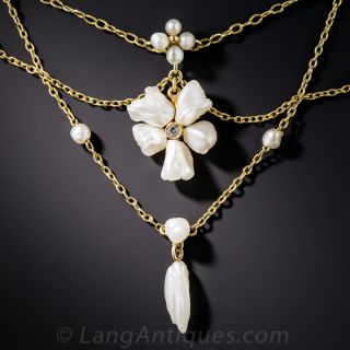 Antique Freshwater Pearl Necklace